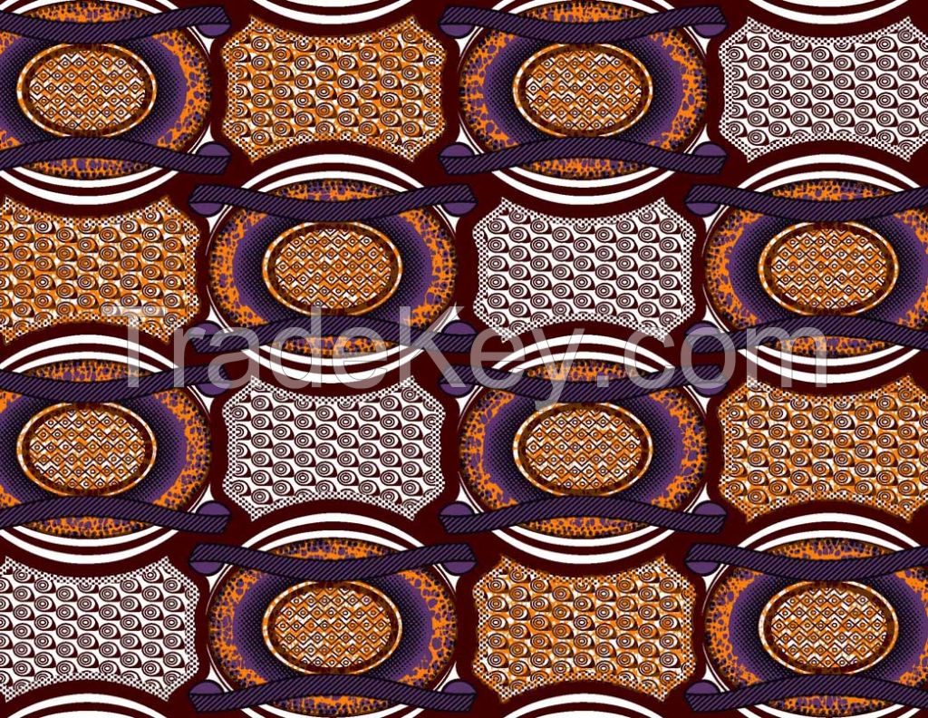 Ghana cotton wax fabric super wax fabric