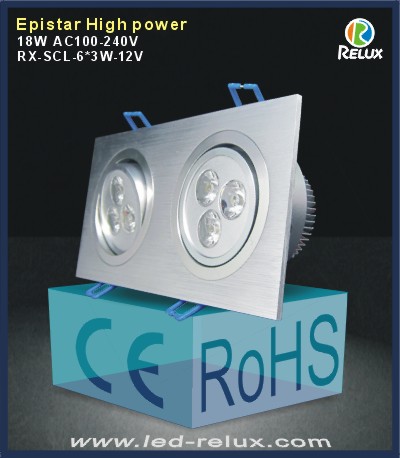 led lights RX-SCL-6*3W-W-12V