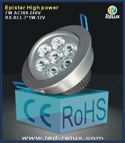 led downlight RX-RCL-7*1W-W-12V