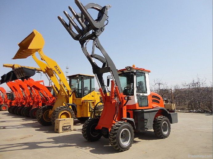 1.2tons front log grab loader with CE