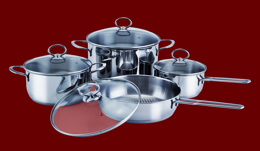 8Pcs stainless steel Cookware Set