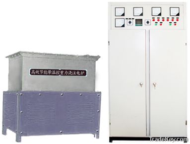 gravity machine equipped die casting furnace