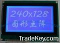 graphic 240x128 lcd module with blue background