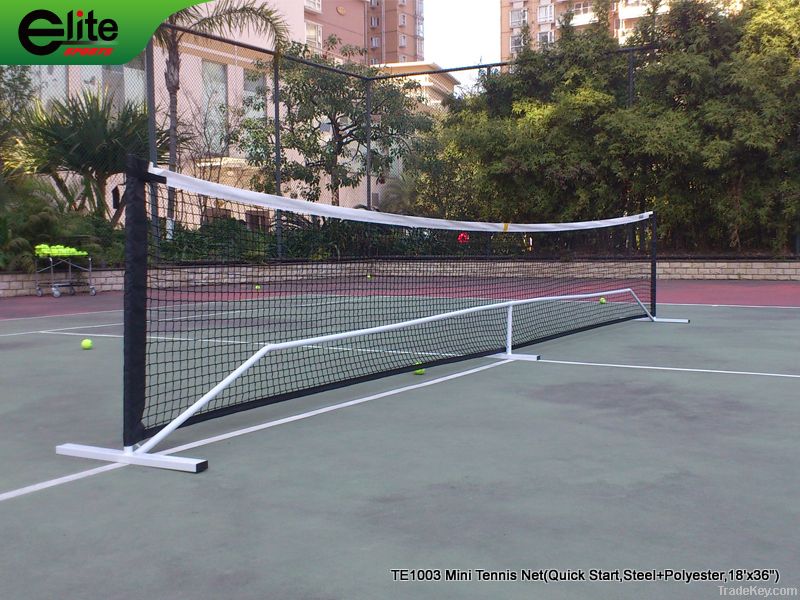 Mini Tennis Net, Quick Start Tennis Set, Steel, 18'x36inch