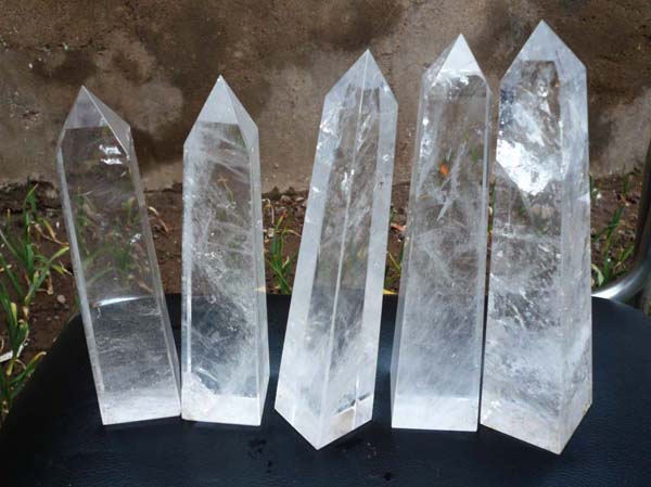 natural crystal points