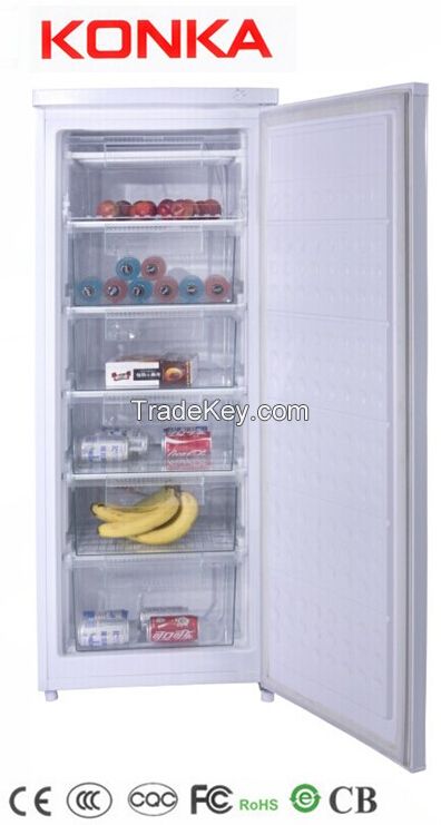 upright single door freezer home use refrigerator compressor quick fridge