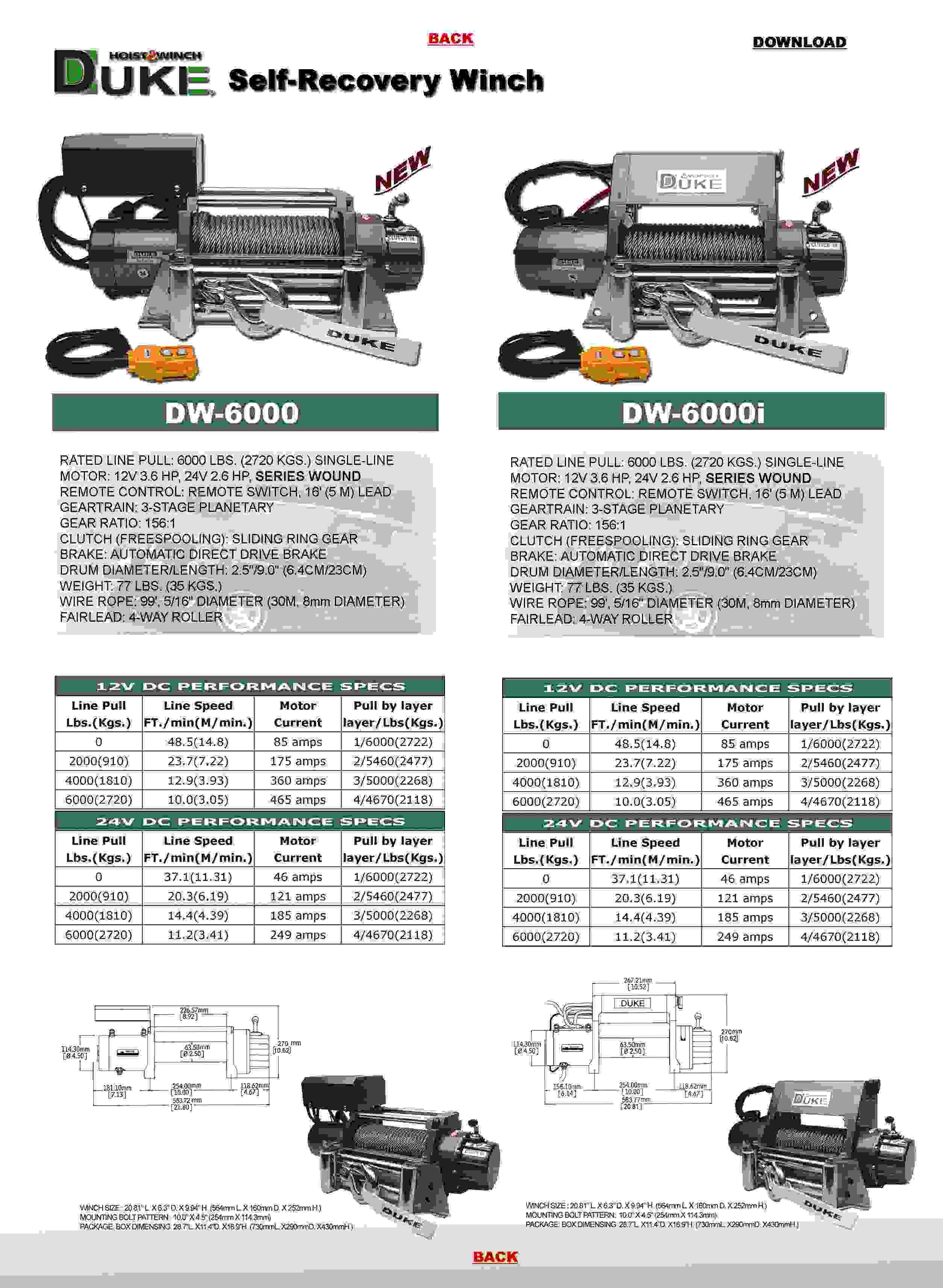 Self-Recovery Winch