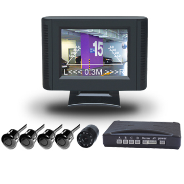 15V Video Parking Sensor with 2.5-inch TFT Monitor and Night Vision Fe