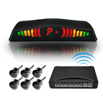 Parking Assistance System with LED Display and -80dB Buzzer Volume