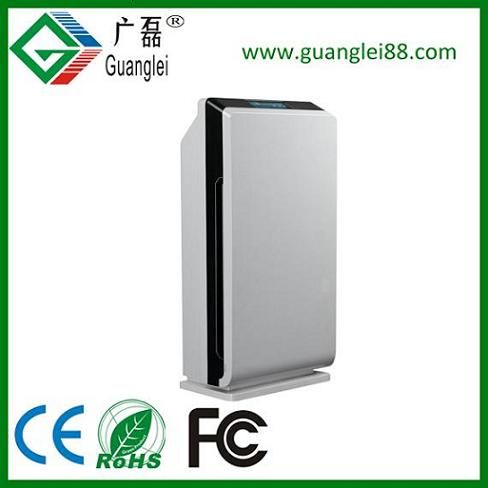 CE Rohs commercial UV Lamp Negative Ion  Air Purifier with LCD display and touch Screen