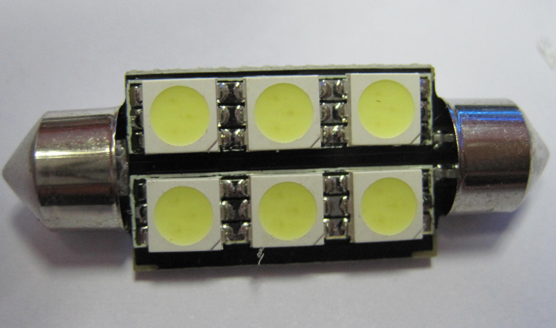 canbus car LED T10 6SMD