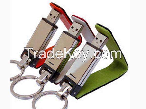 Cool USB High Speed Flash Memory Stick High Quality PU Leather USB Drive Disk