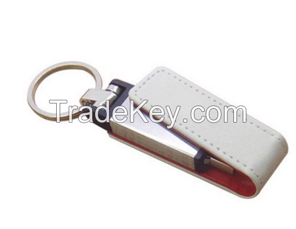 16G 32GB Leather Metal USB 2.0 Foldable Flash Stick Memory Drive Data Storage Thumb