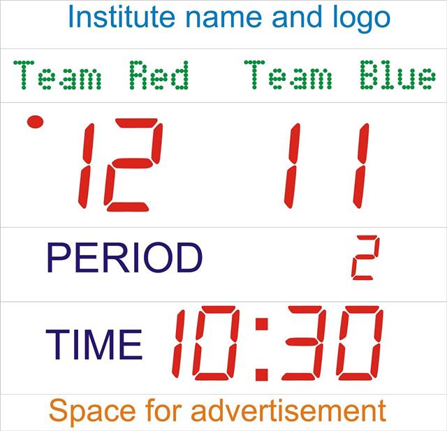 Electronic sports scoreboard