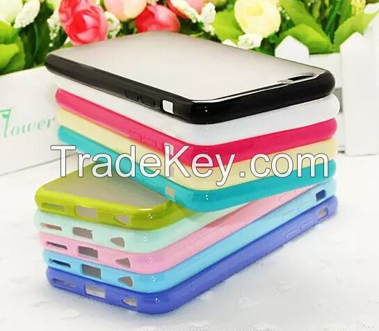 protected casing for iphone 6 4.7inch  dualÃ‚Â color TPU+PCÃ‚Â translucentÃ‚Â frosted  forÃ‚Â  AppleÃ‚Â mobile phoneÃƒï¿½Ã‚Â&n