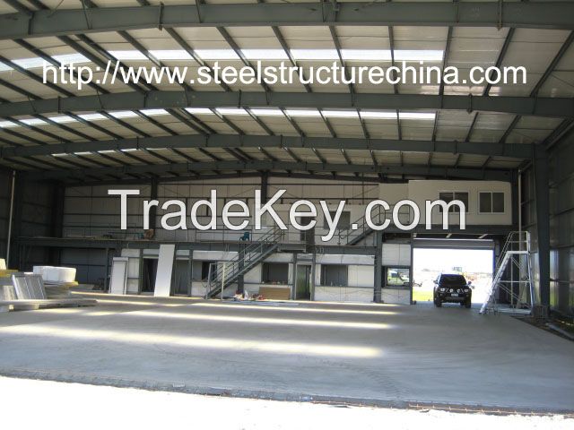 steel structure aircraft hangar