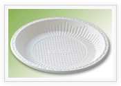 corn starch biodegradable tray 7inches