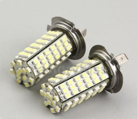 Fog lamps Taillights Free Shipping 102 SMD LED H7 Weiss Nebelscheinwer