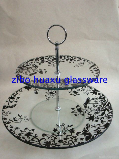wholesale round 3 tier cake stand plate