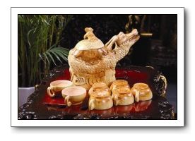 Only one remaining - Collectable Dragon Style Tea Set