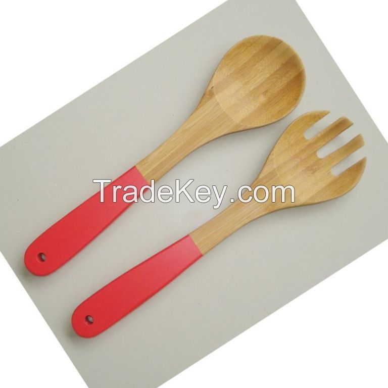 Eco-friendly Bamboo Salad Server