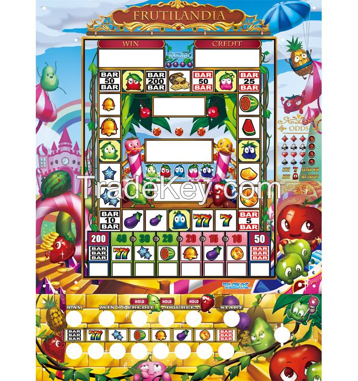 TSK Taiwan Arcade Mario Slot Game Machine: Frutilandia No Roulette (VIP/ABS)