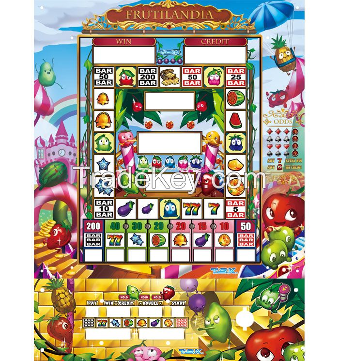 TSK Taiwan Arcade Mario Slot Game Machine: Frutilandia No Roulette (VIP/ABS)