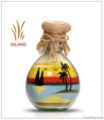 Island Glass Sand Bottles