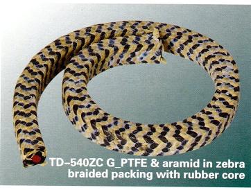 G_PTFE & aramid in zebra braided packing