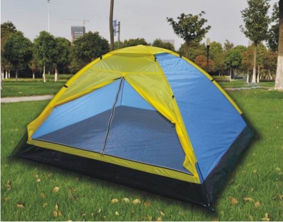 Outdoor dome tents with  ripstop fabric