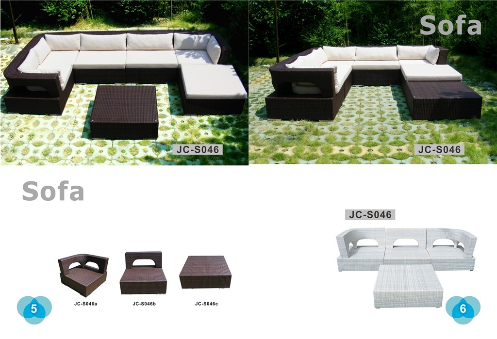 Rattan outdoor furniture/rattan sofa set