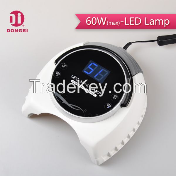 60w Uv Led Nail Curing Lamp With Huge Ditital Display