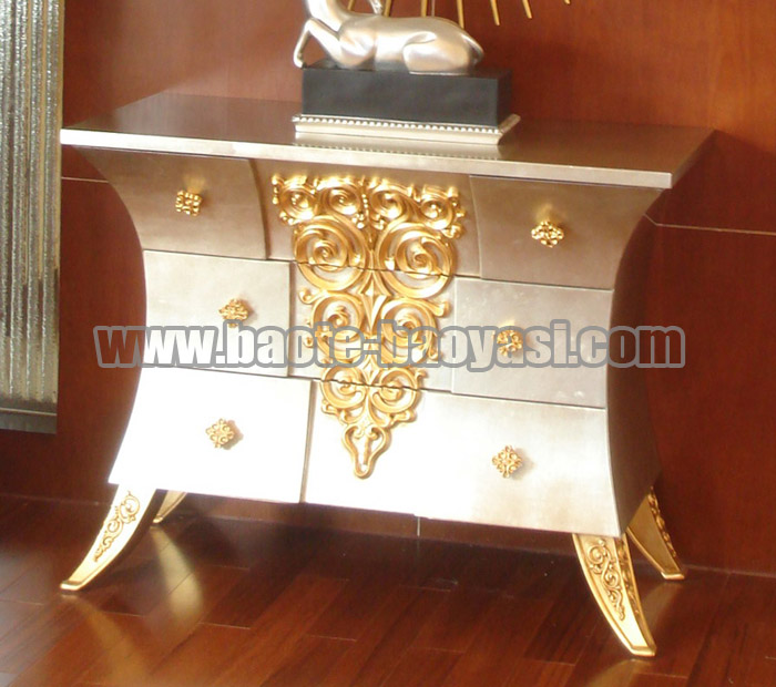 Luxury Golden&amp;Silver Cabinet/ Chest /luxury furniture