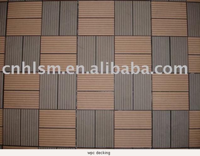 WPC wood plastice composite DIY Floor Tile