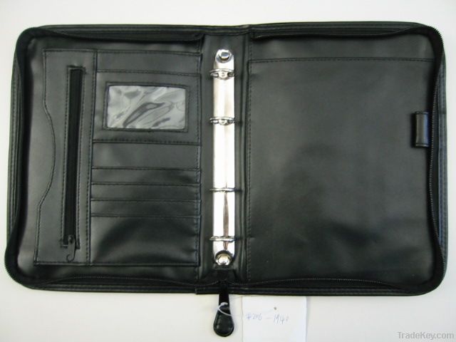 Leather conference folder