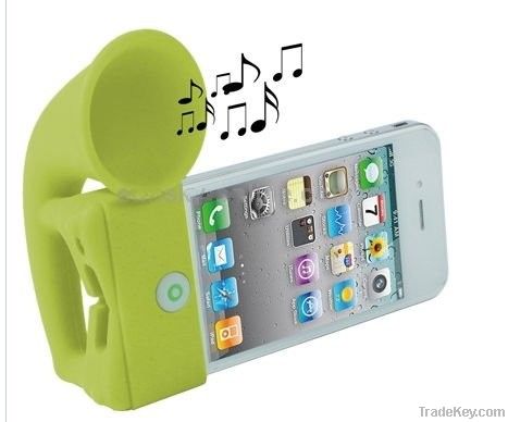 high quality silicone gram horn amplifer for iphone4