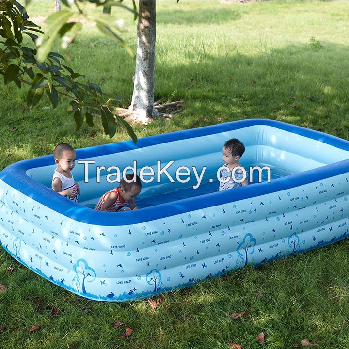 Inflatable Swimming Pool With a Shade and Slide, Large Inflatable Family Pool with Slide for Adults and Kids supplier