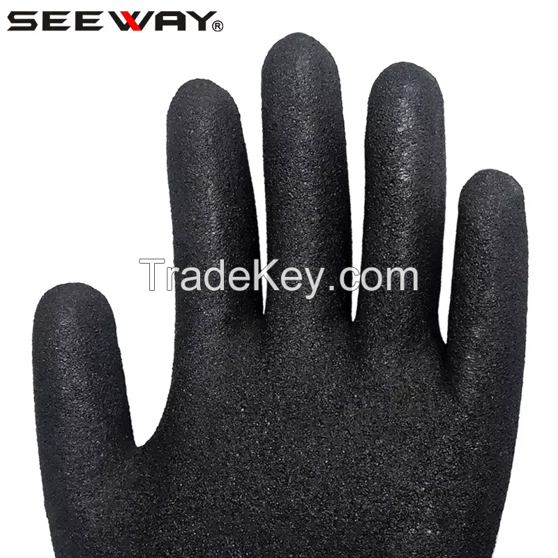 13 gauge PE Sandy Nitrile Coated Cut Resistant protective Glove