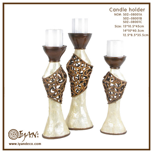Pierced Resin Candle Holder