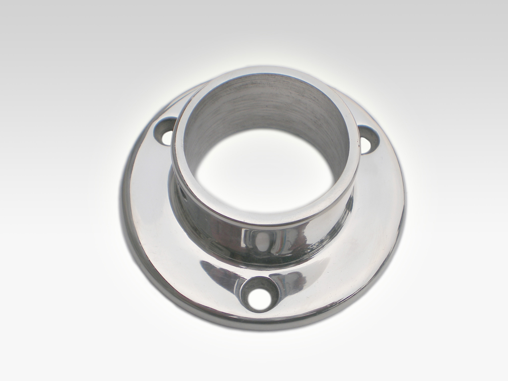 Stainless steel handrail flange