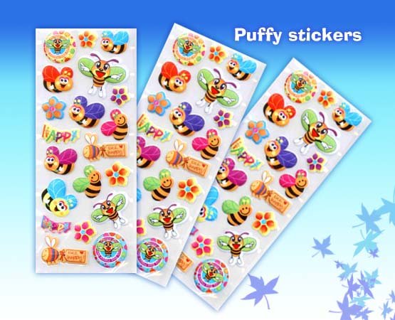 puffy stickers