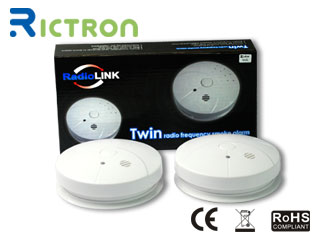 Wireless smoke detector with Radio Frequency EN14604