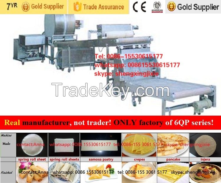 hot sale samosa machine samosa sheets production line  (real manufacturer) whatsapp: 0086-15530615177