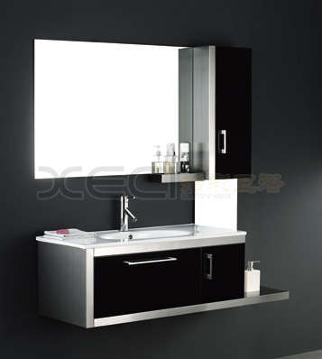 Black and white stainless steel cabinet XC9018