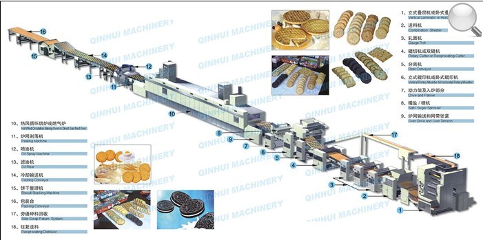 QH automatic biscuit processing line