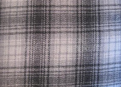 Plaid woolen fabric