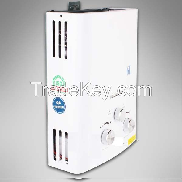 JSD12-6J portable gas water heater, Natural outdoor camping gas water h