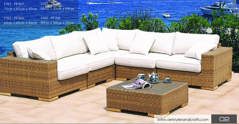 poly rattan sofa set