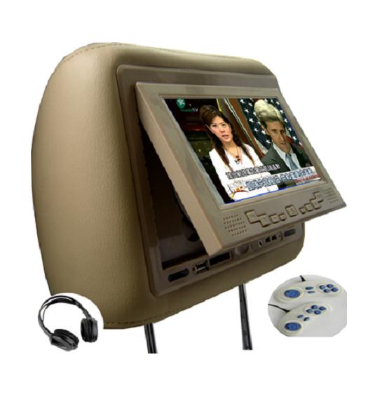 7inch Headrest DVD with USB with SD/MMC/MS with Game with TV with Touc
