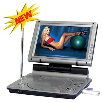 Car Portable DVD Player, TV, USB, MMC, games